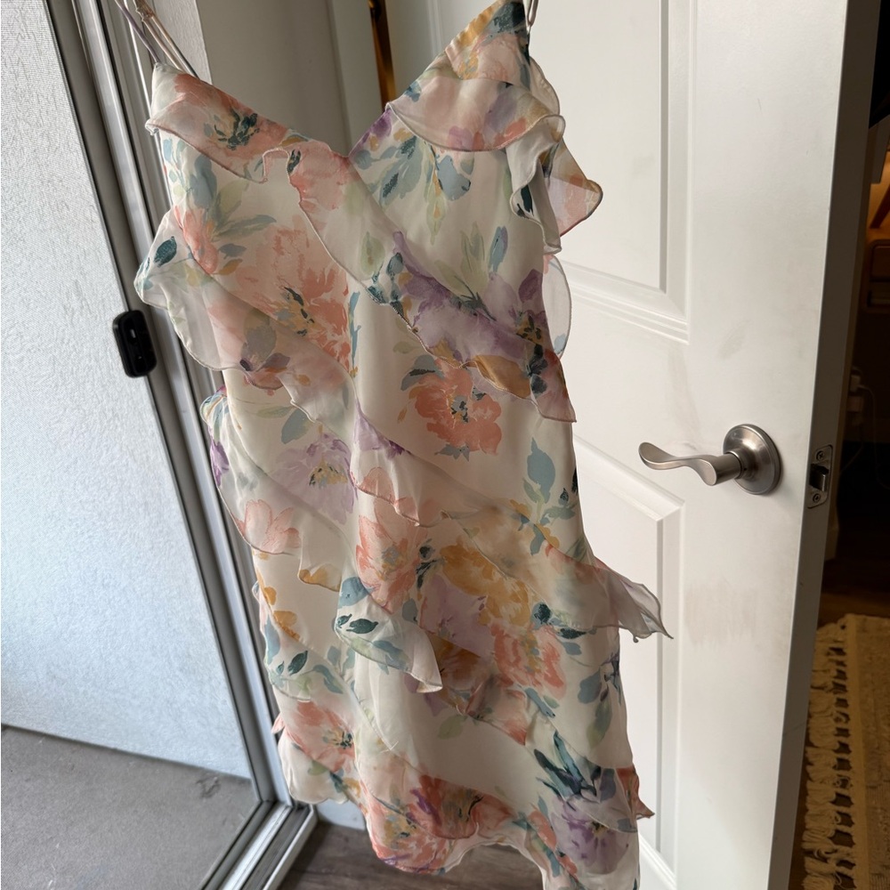 Abercrombie & Fitch Floral Ruffle Dress